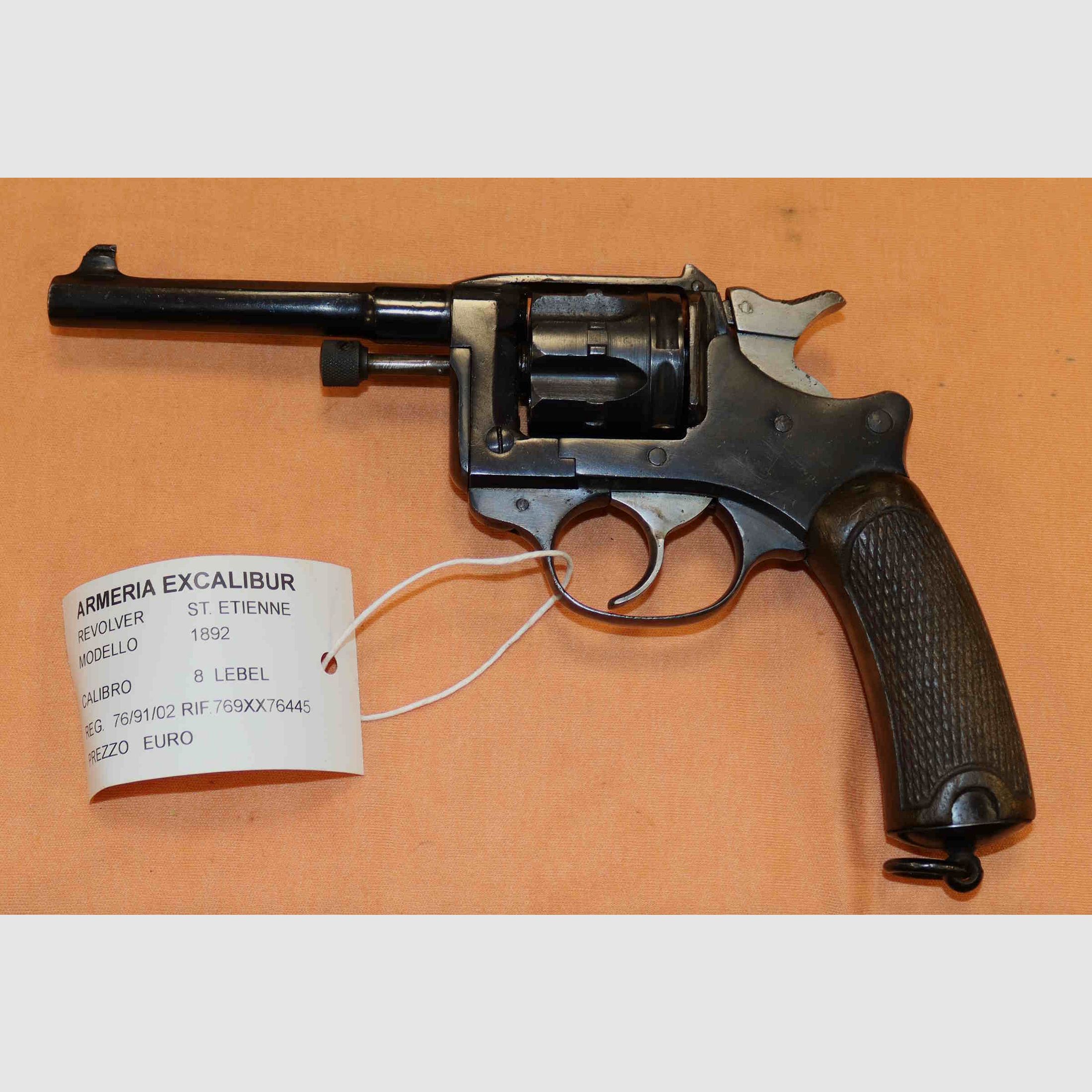Revólver Saint Etienne Modelo 1892 Calibre 8 Lebel, imagen 1 de 9