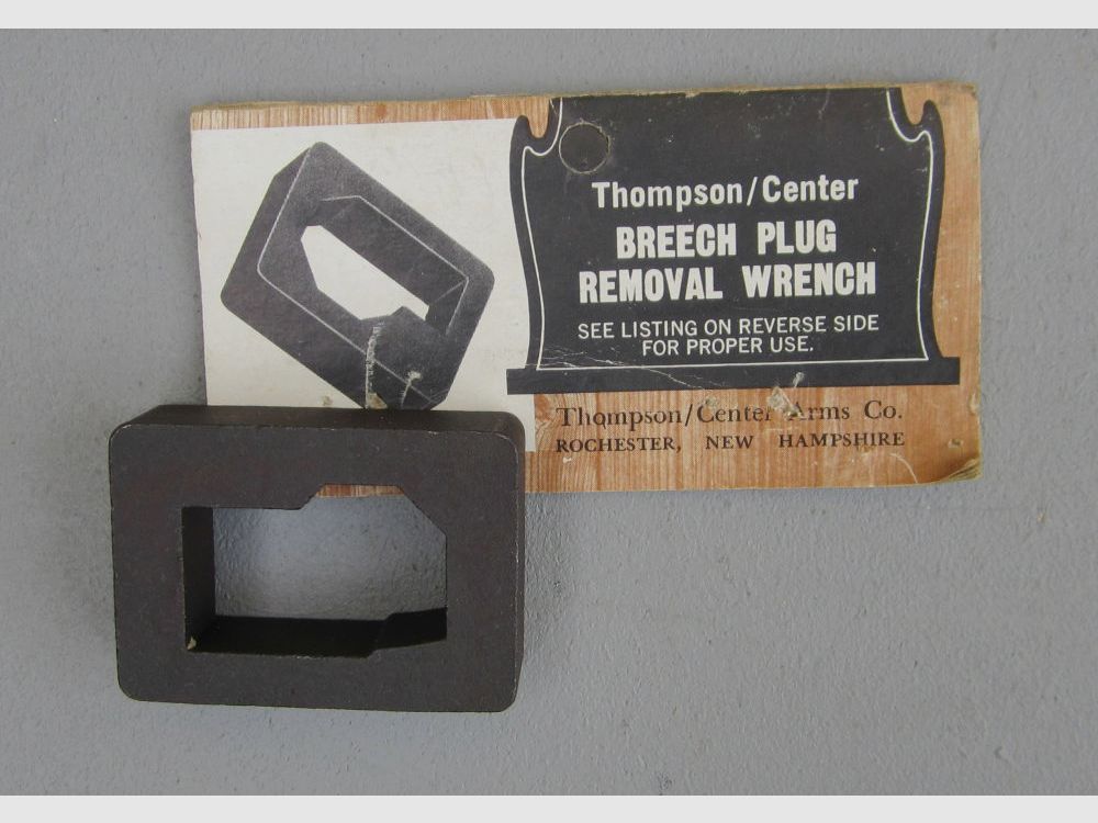 THOMPSON CENTER USA Laufschlüssel für Vorderlader Perkussions Waffen