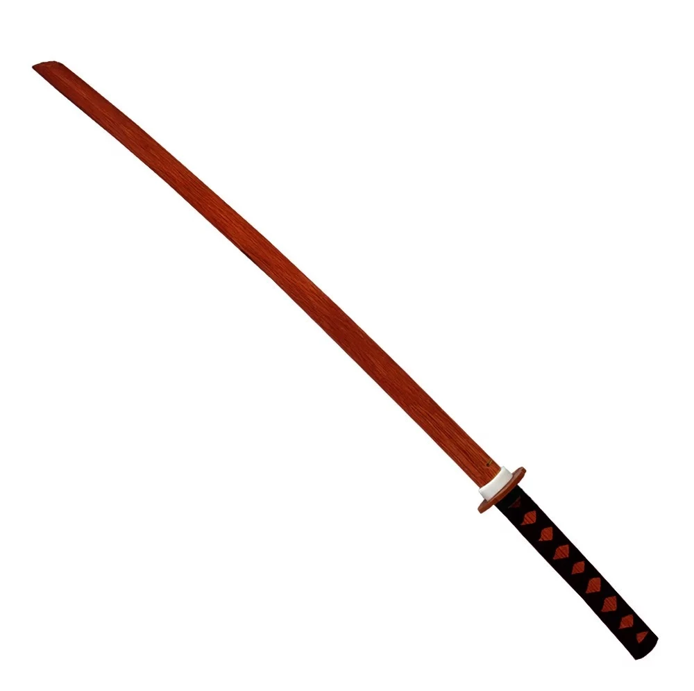 Bokken, espada de entrenamiento de roble rojo con envoltura