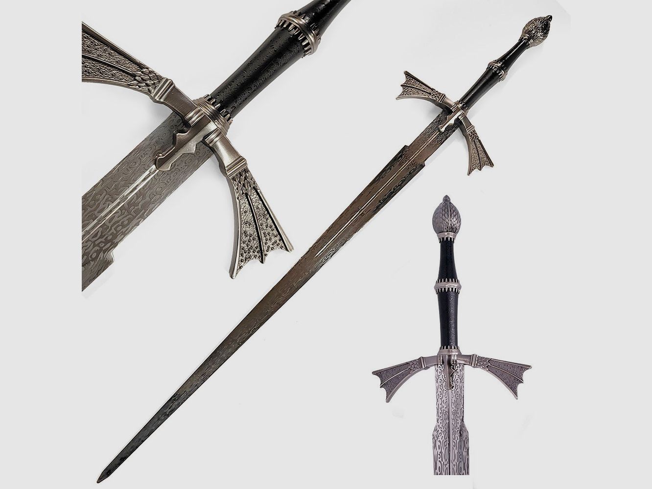 Schwert von Daemon Targaryen mit Holz Display