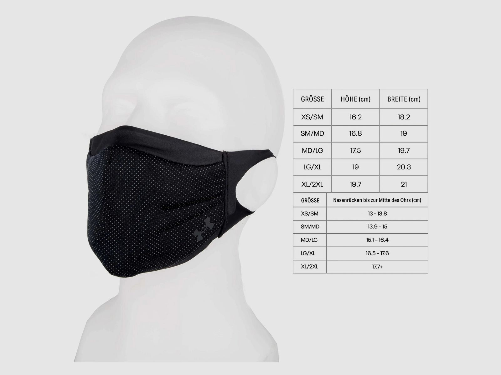 Mund-Nasenbedeckung SportsMask Corporate schwarz