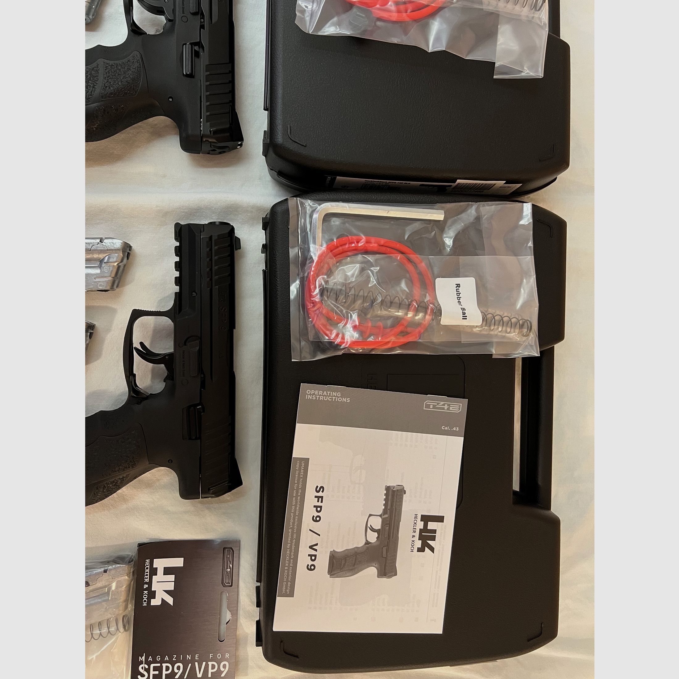 Umarex VFC Heckler & Koch SFP9 T4E CO2 RAM Pistole Kal. 43 schwarz neu NP 270€