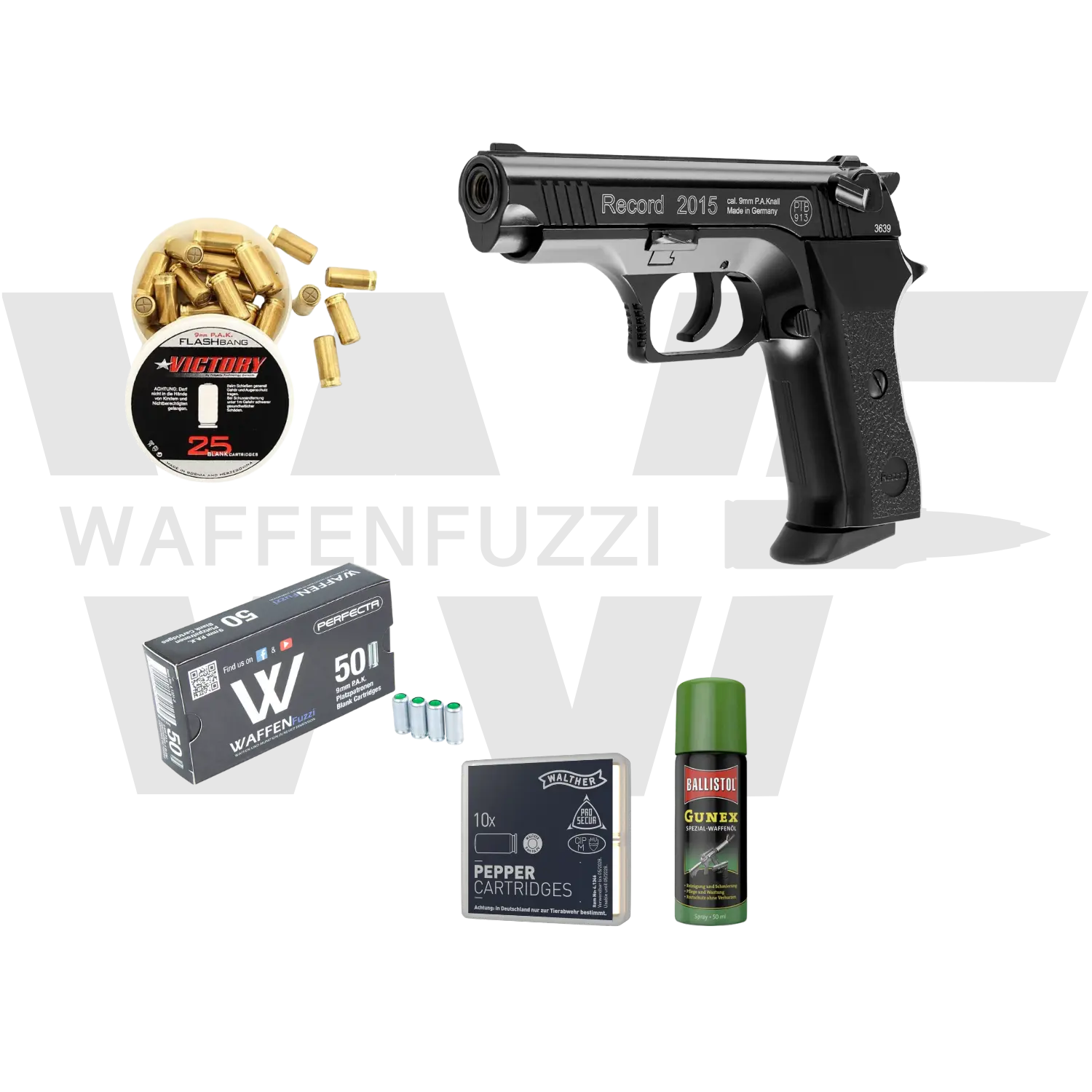 Record 2015 Defense kit de pistolet à blanc "S" calibre 9mm PAK