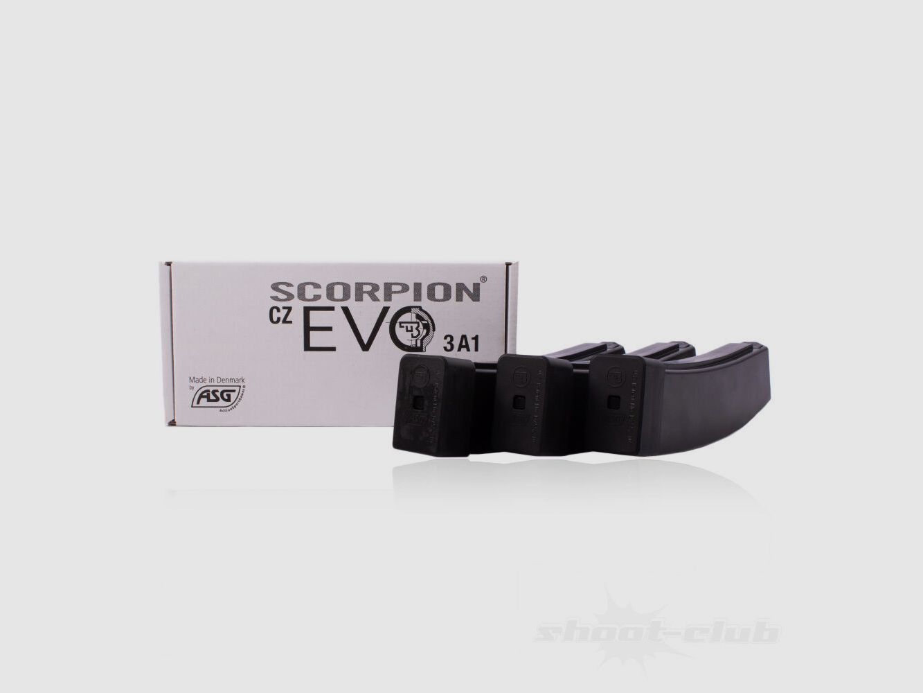 ASG Scorpion EVO3 A1 Chargeur 6mm BB / 75 rds / 3-pack