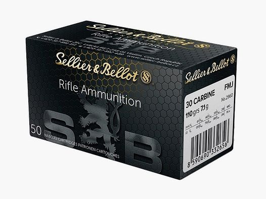 Balles S&B - Cal. 30 Carbine FMJ