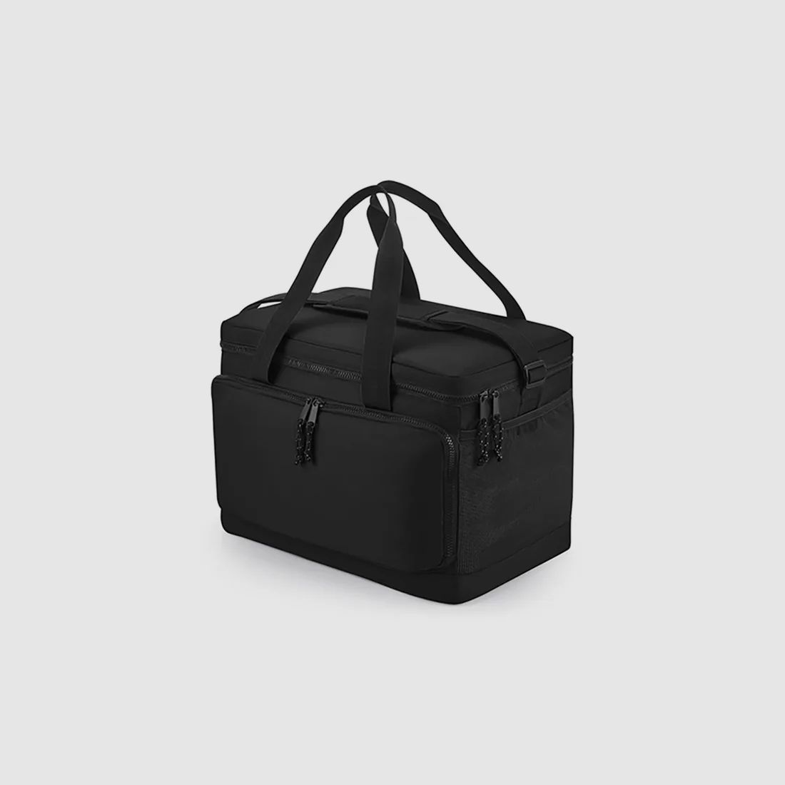 Bolsa de hombro refrigerante grande reciclada negra