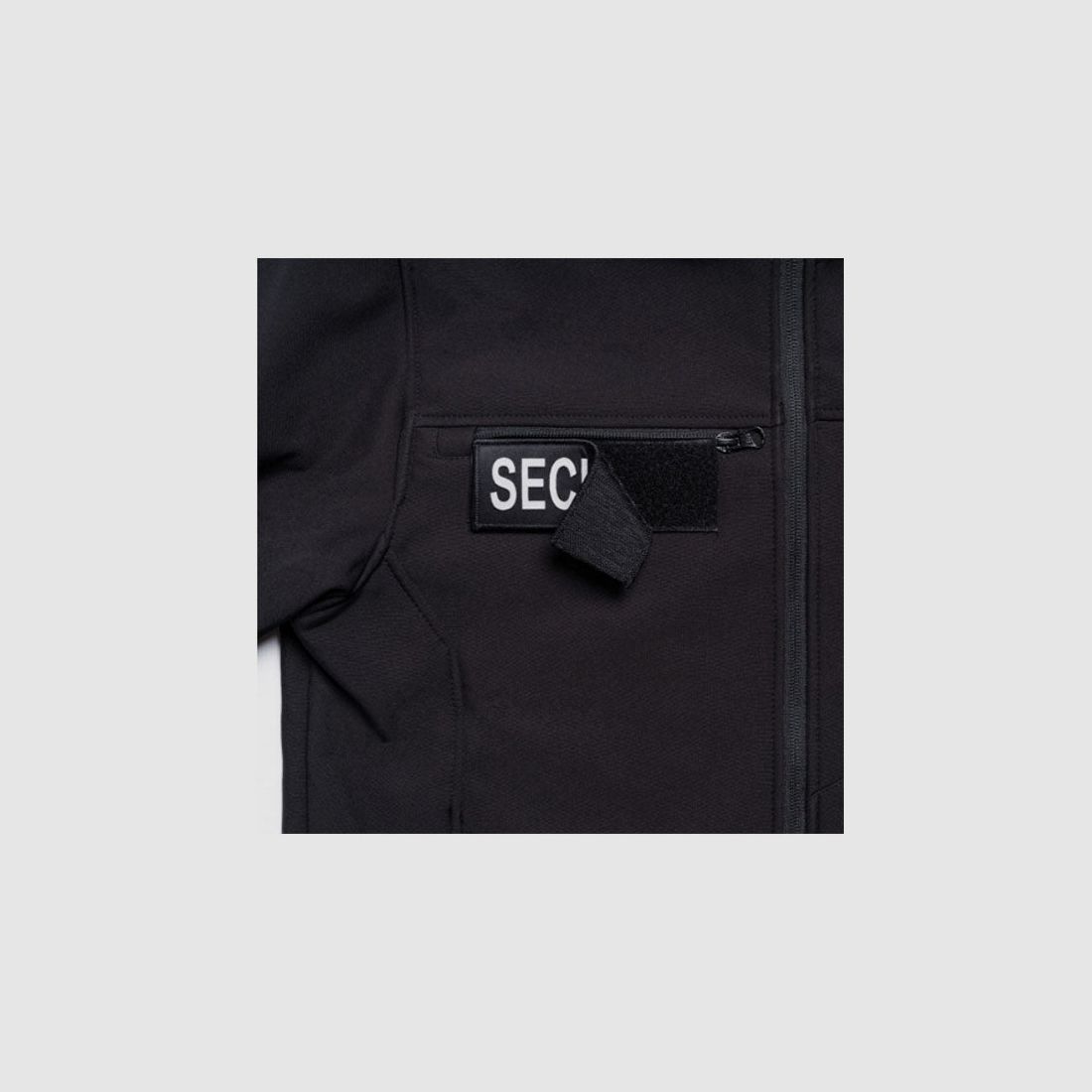 Kurtka polarowa SECU-ONE SECURITE HV-TAPE, czarna, zdjęcie 4 z 5