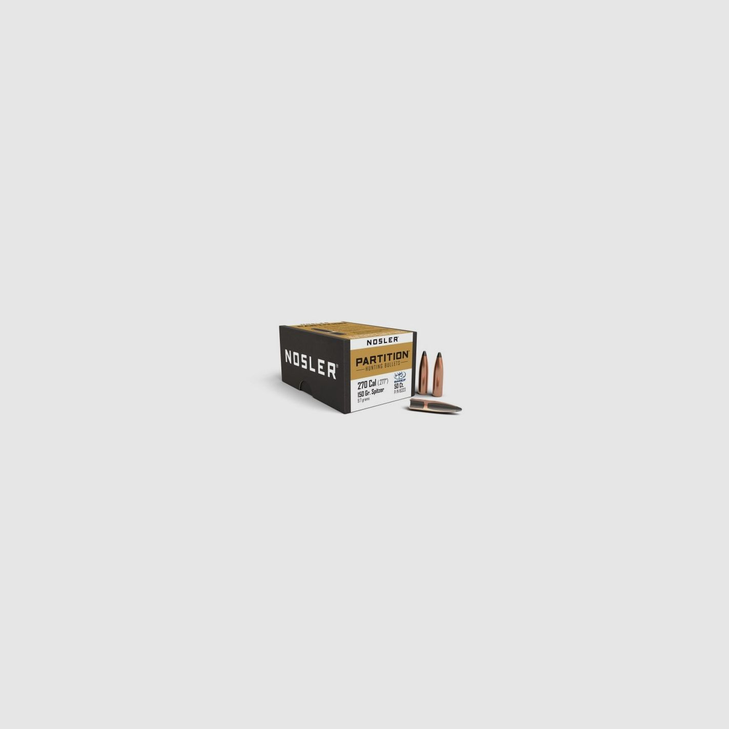 NOSLER GESCHOSSE 277" 150GR PARTITION SPITZER 50ST., Bild 2 von 2