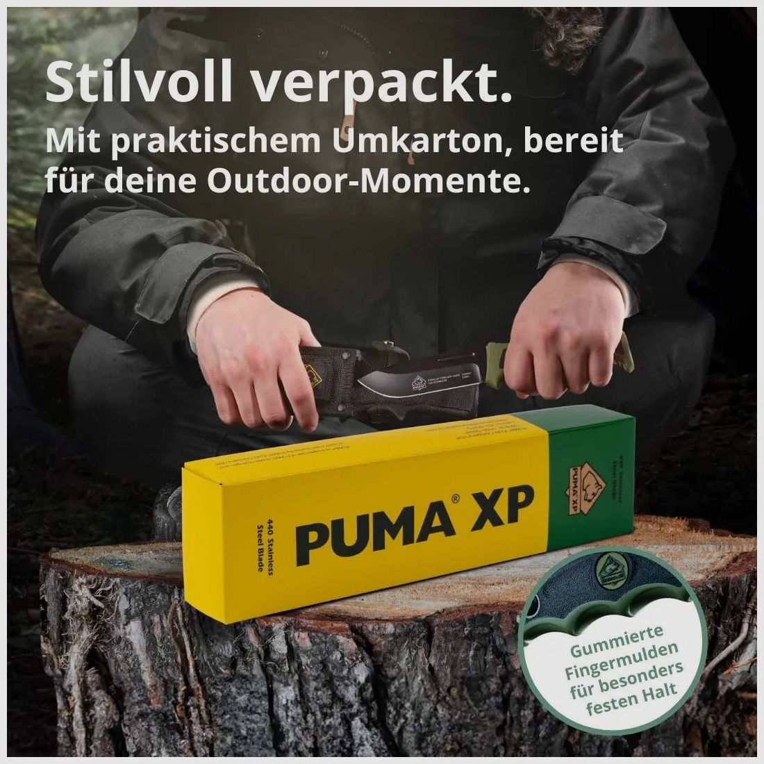Couteau de survie PUMA XP forever avec allume-feu