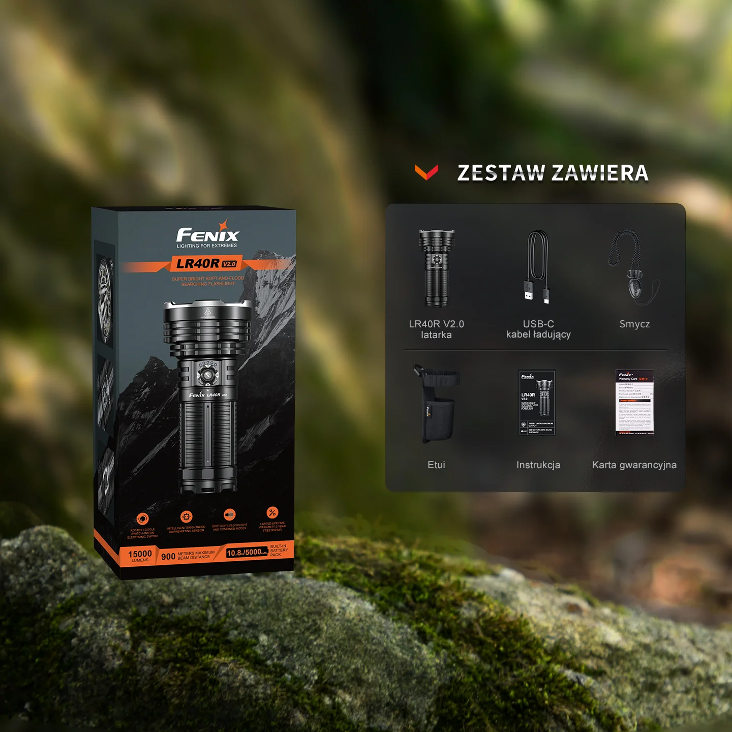 Fenix LR40R V2.0 LED flashlight, image 24 of 24