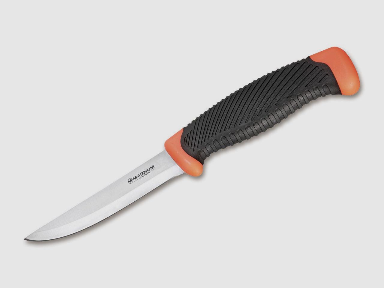 Böker couteau à lame fixe Falun 2.0 noir/orange, lame de 10 cm, étui en plastique