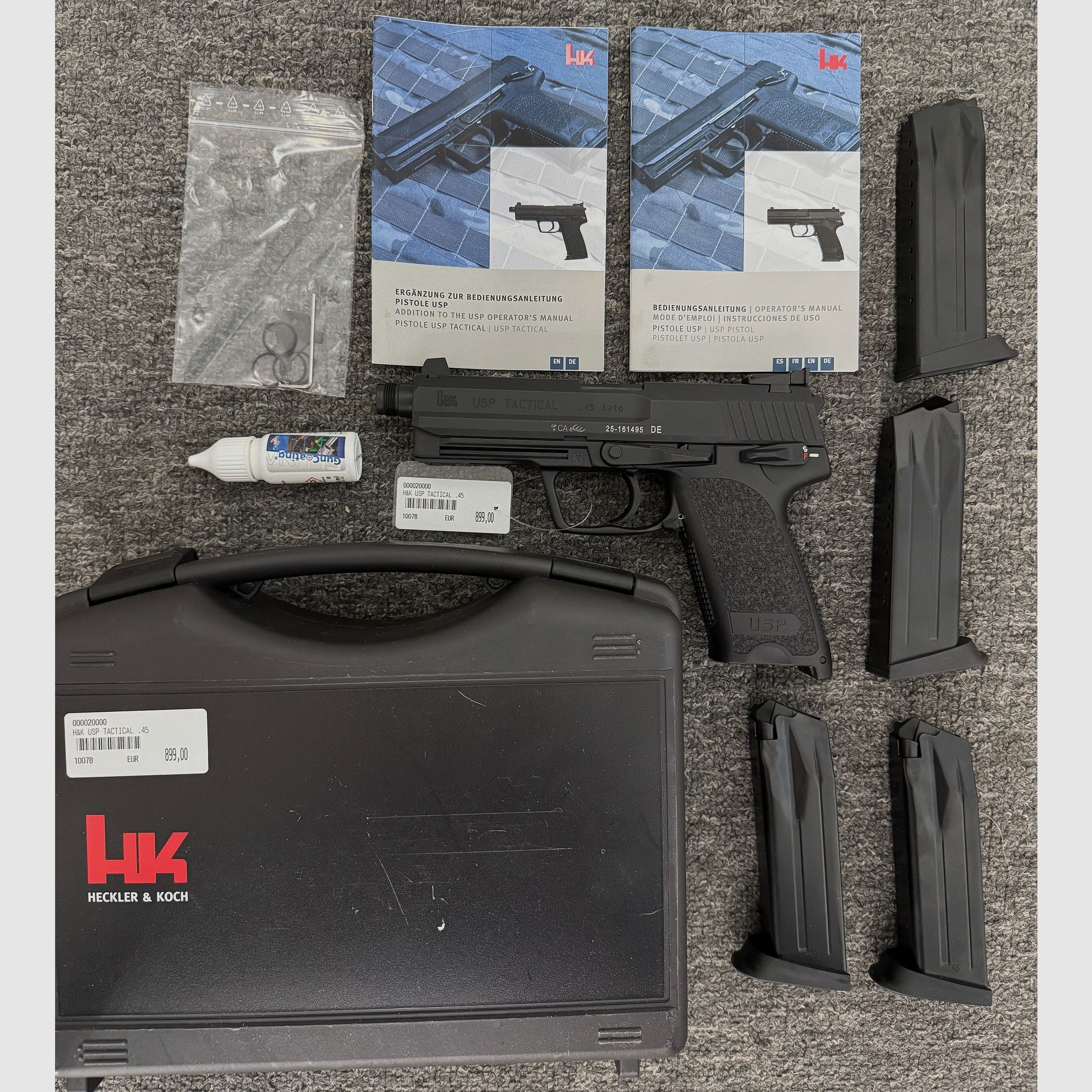 Heckler & Koch USP Tactical .45 Auto mit MG