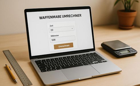 Waffenmaße Umrechner: Einfach umrechnen