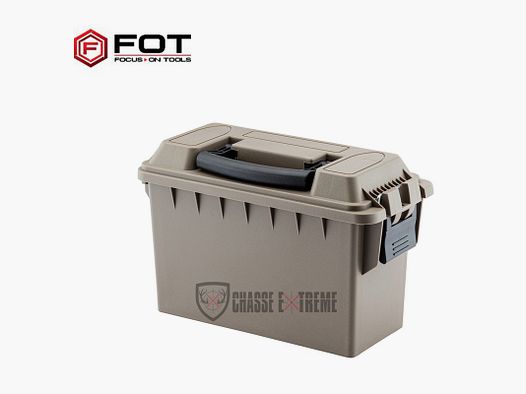 Caisse Munition FOT Polymère Cal 30 Tan 28x38x18 cm