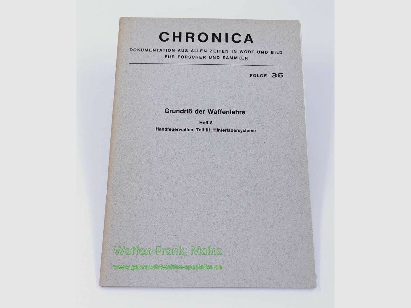 Publizistisches Archiv Pawlas Broschüre -Chronica-