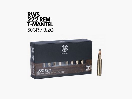 RWS 222 REM T-MANTEL SOFTPOINT 50GR