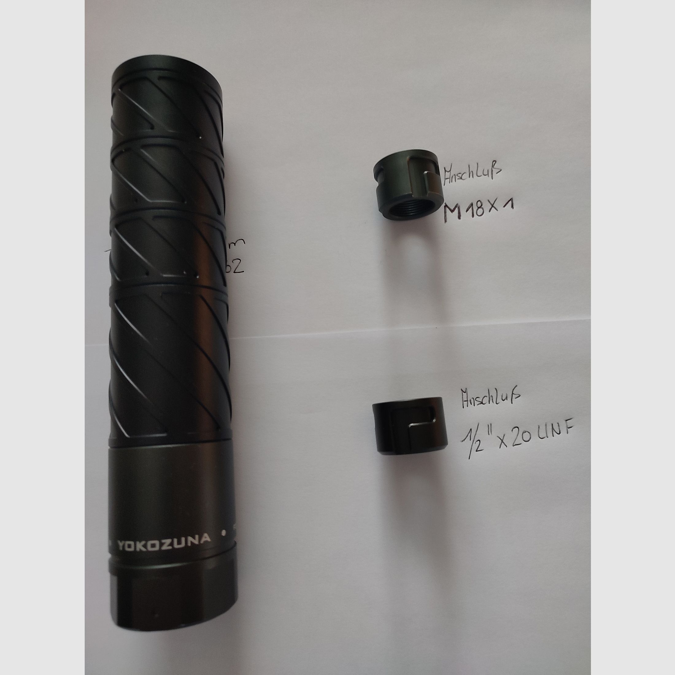 Luftgewehr Schalldämpfer Donny FL Yokozuna QD 9mm/357 M18x1- Schalldämpfer