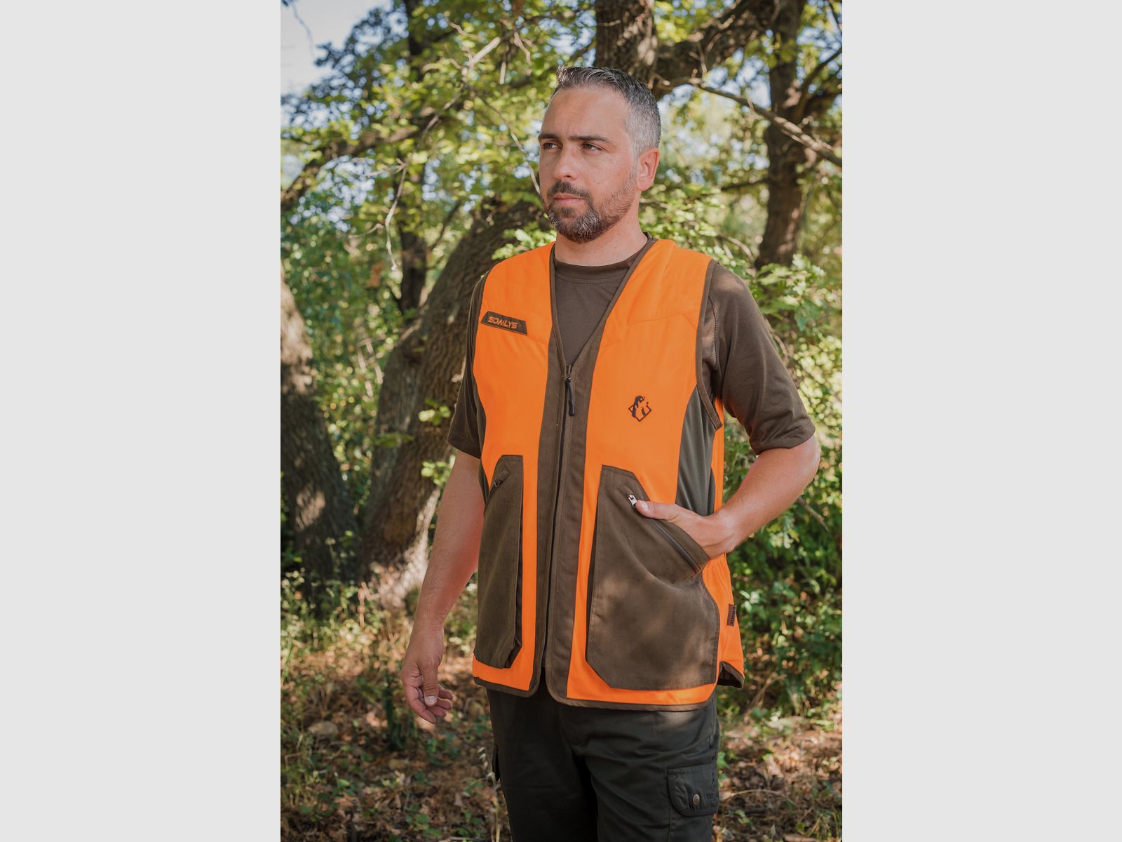 Gilet Somlys Classy reversibile 611 Camo / Arancione / S, immagine 5 di 7