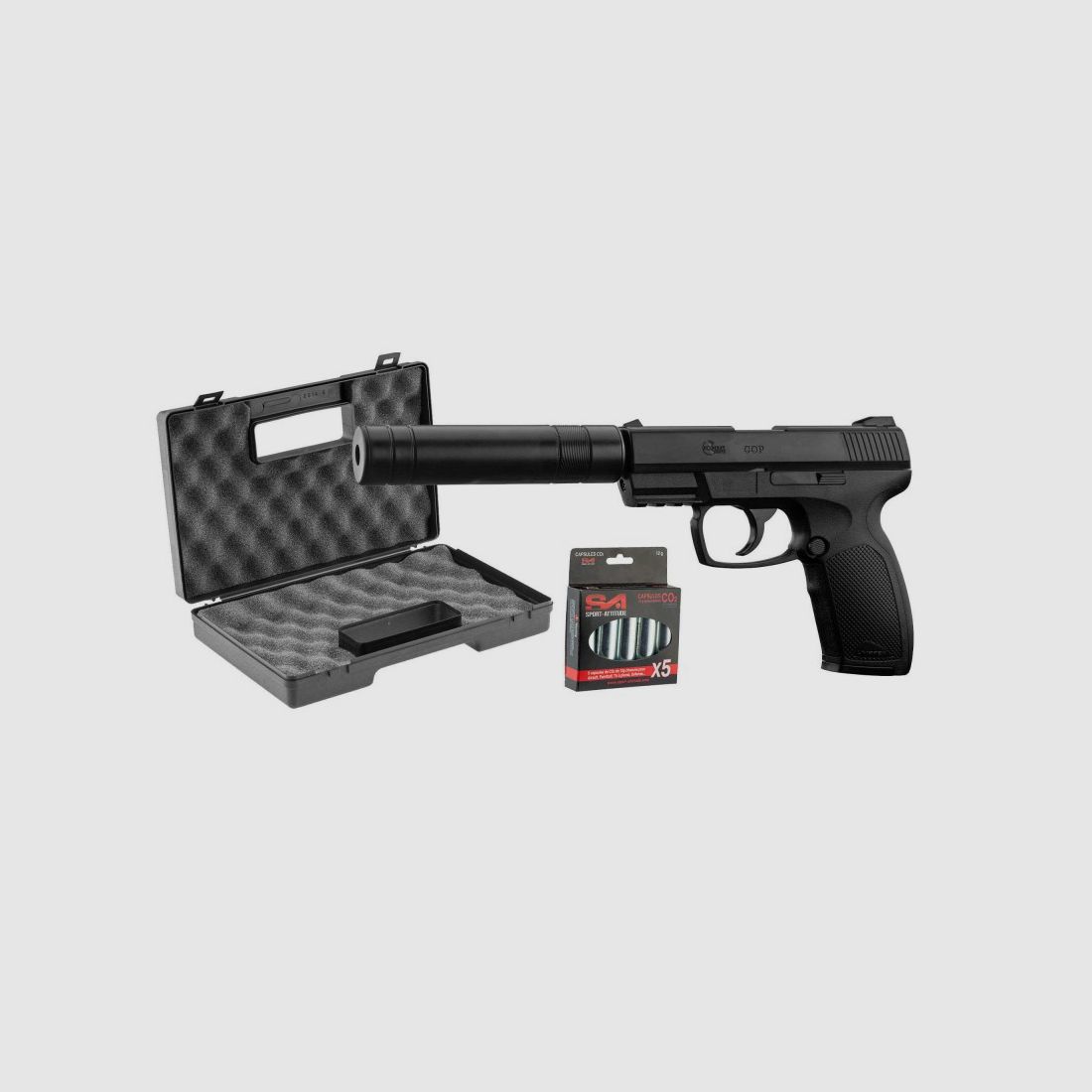 Combat Zone Pack - CO2 + demper + ABS wapenhoes + 5 Co2