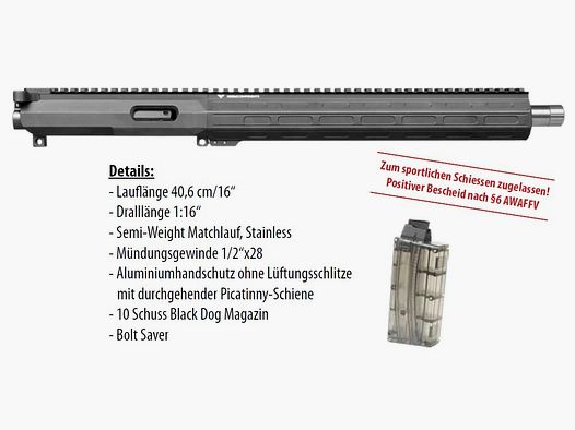 Système d'échange NORDIC Components calibre .22lr compatible avec AR15 MSR-15 OA-15 etc.