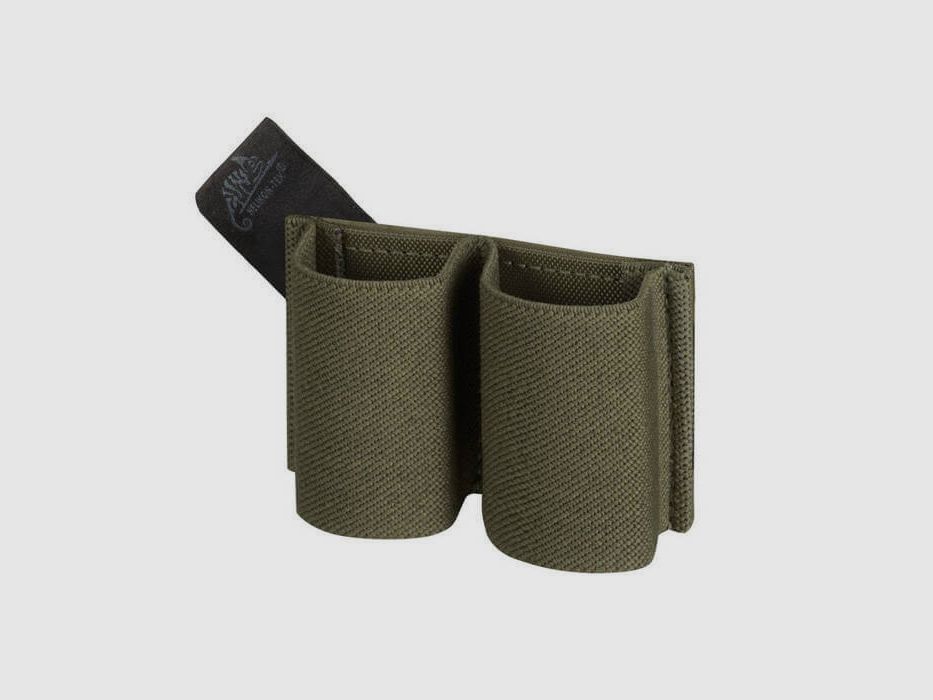 Support de chargeur à double insert élastique Helikon Tex Velcro - Olive