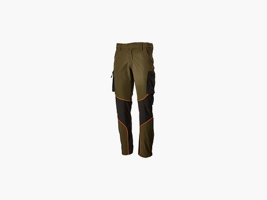 SPODNIE LETNIE, BROWNING, JAVELIN, ZIELONE / ORANGE BLAZE, 52