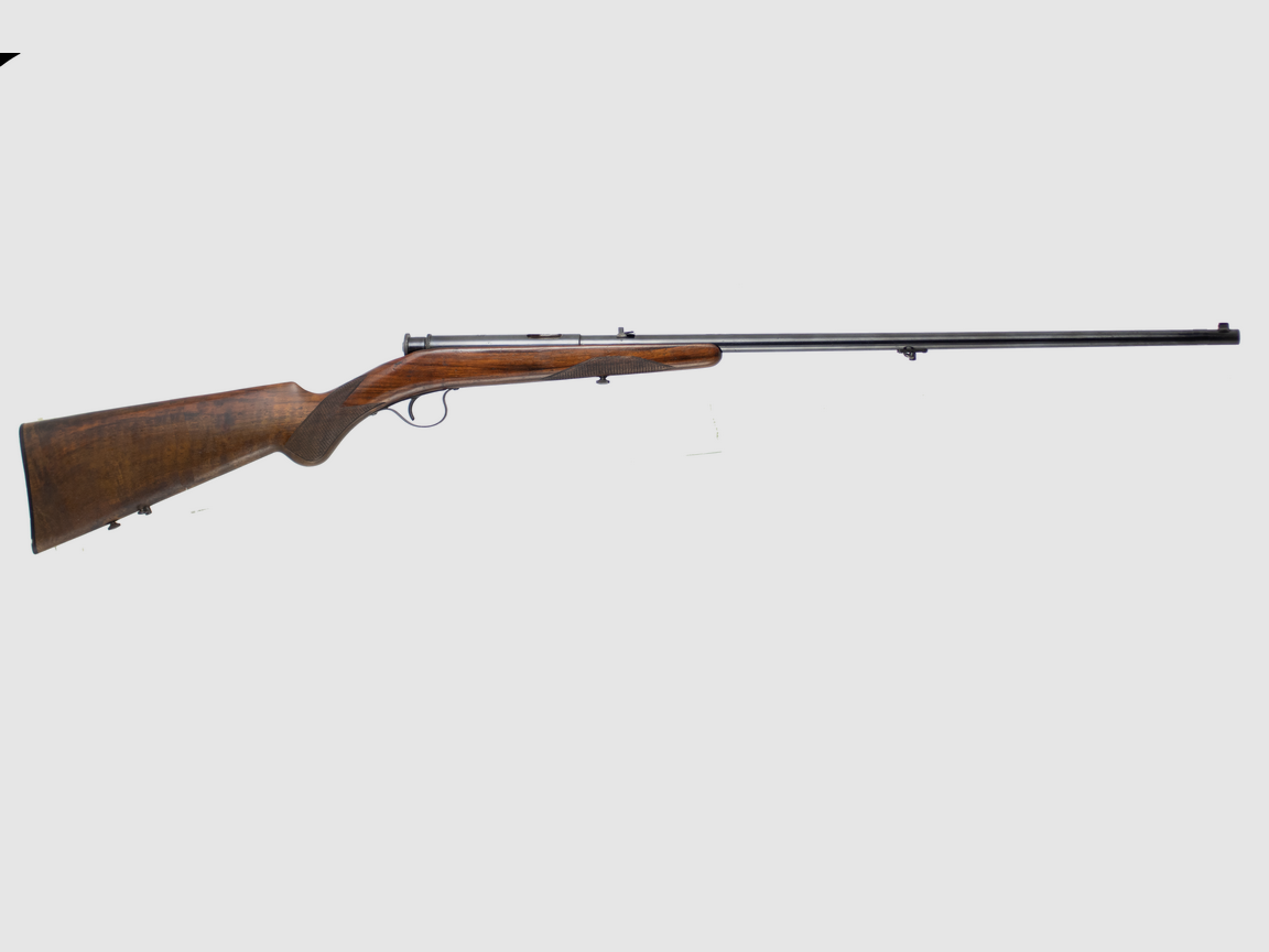 Einzelne Büchse BAYARD Kal. .22 LR – Tabakverschluss, Schaft aus Nussbaum, Bild 1 von 11