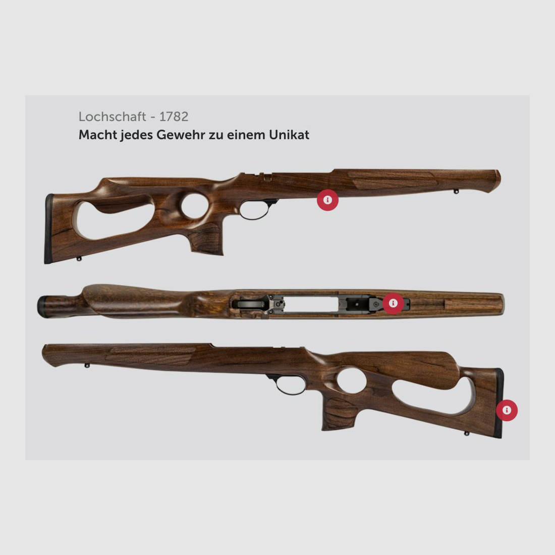 J.G. Anschütz 1782 D G-15x1 Lochschaft Kaliber .243 Win. 580 mm Repetierbüc .243Win