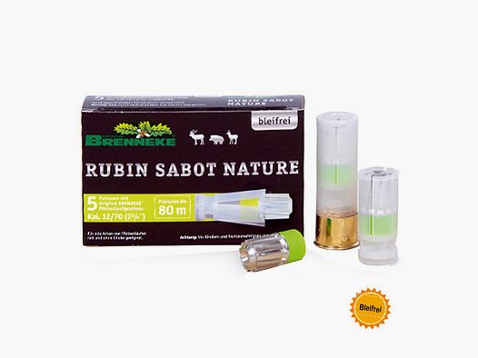 Brenneke RubinSabot Nature .12/70 19g 5 cartridges