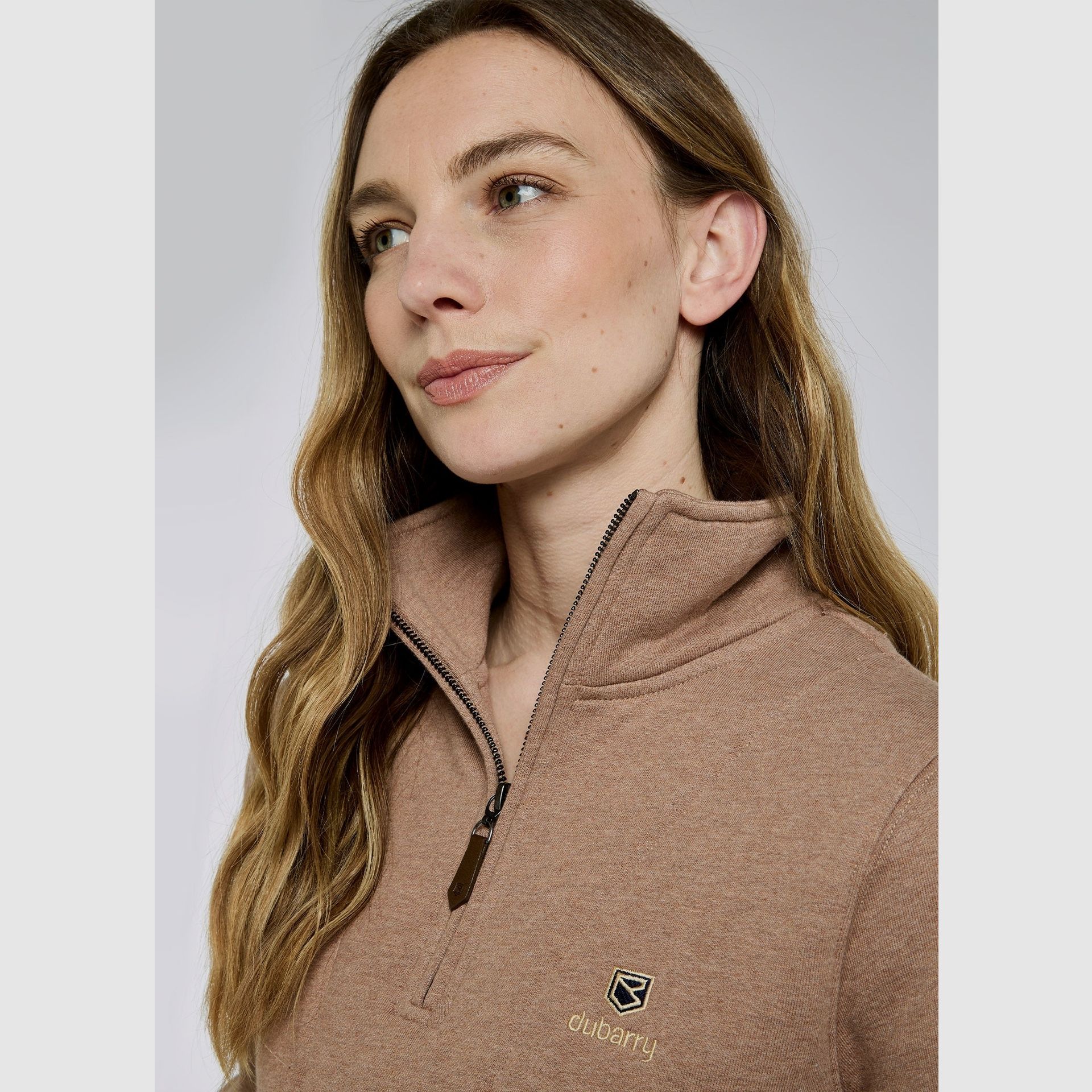 Dubarry Castlemartyr Pullover mit halbem Reißverschluss – Elk, Bild 4 von 4