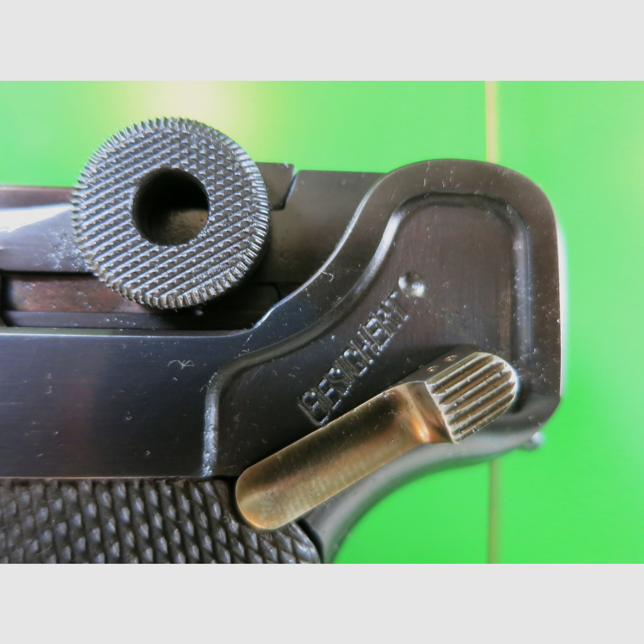 Mauser Oberndorf S/42 1936, Pistole 08 P08, 9 mm Luger, nummerngleich + perfekt!     #11, Bild 5 von 13