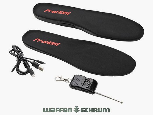 ProHunt Heiz-Einlegesohle Black