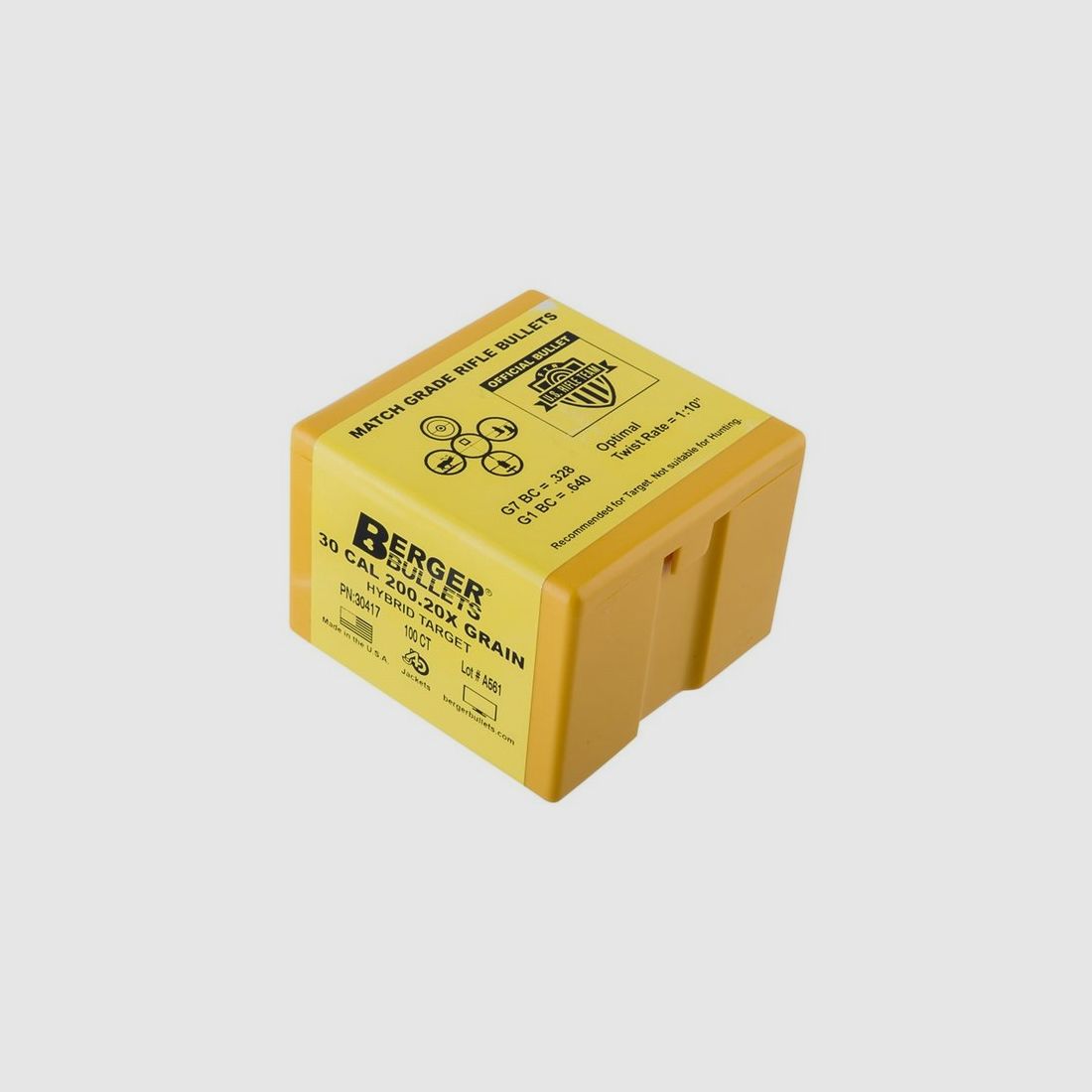 BERGER BULLETS HYBRID TARGET 30 KALIBER (0.308″) 200.20X HYBRID BT 100/BOX