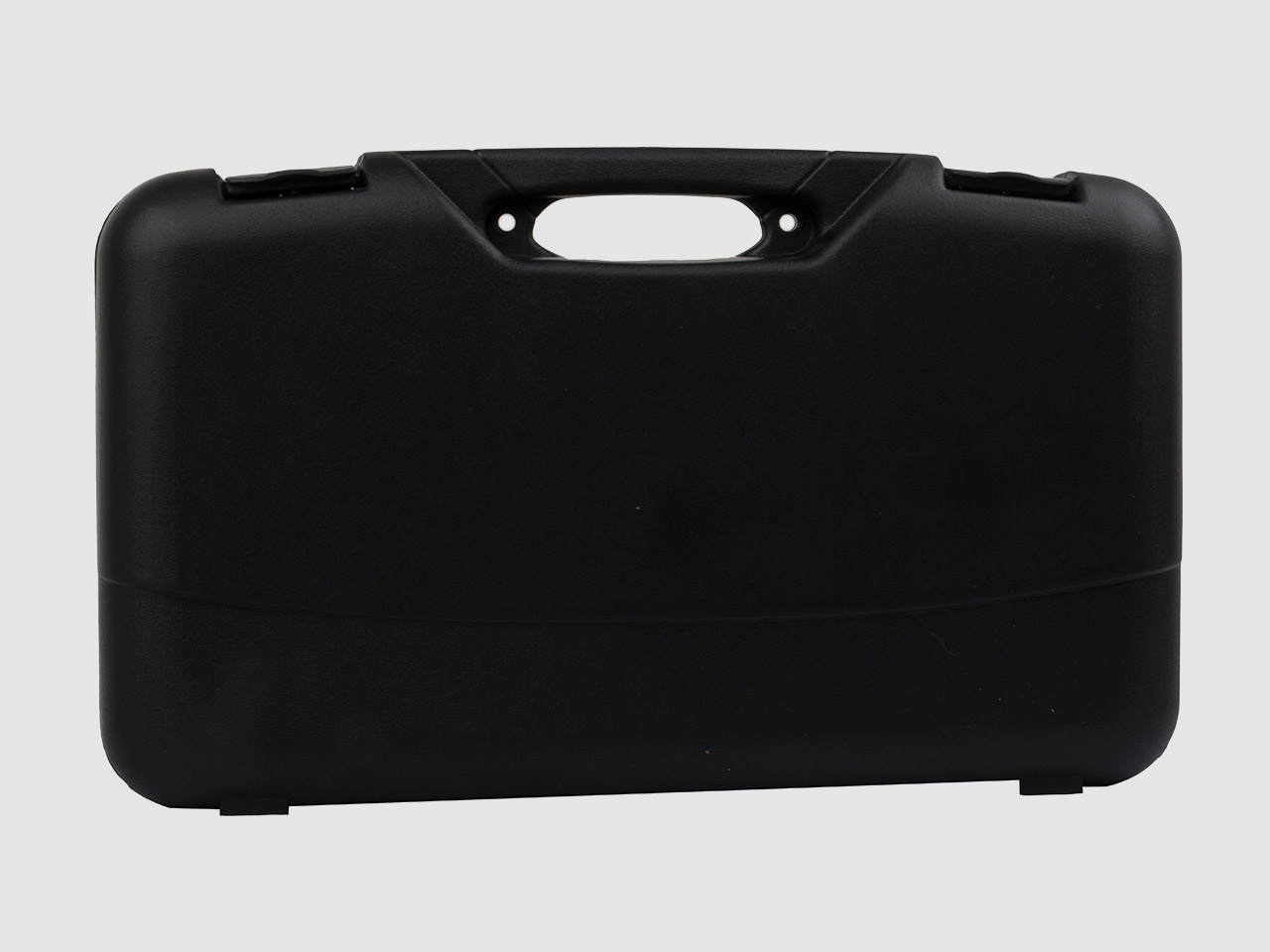 Pistolenkoffer Transportkoffer 47 x 27 x 7,5 cm Polypropylen Noppenschaumstoffeinlage Kunststoffscharniere schwarz