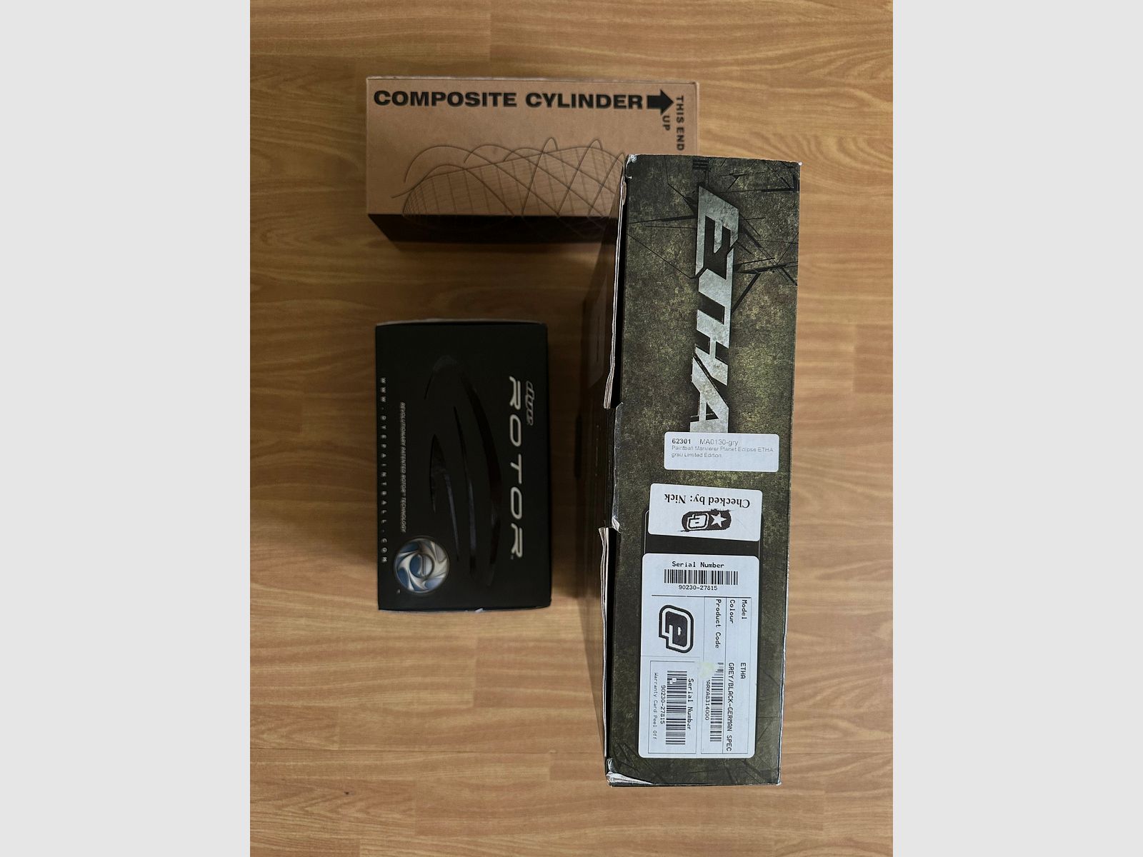 Paintball Komplettset – Planet Eclipse Etha, Dye Rotor, HP-Flasche, Maske & Kleidung