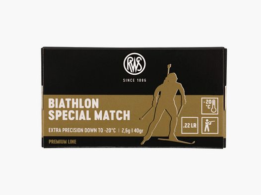 RWS PATRONE .22 LR BIATHLON SPEC MATCH 20 PZ