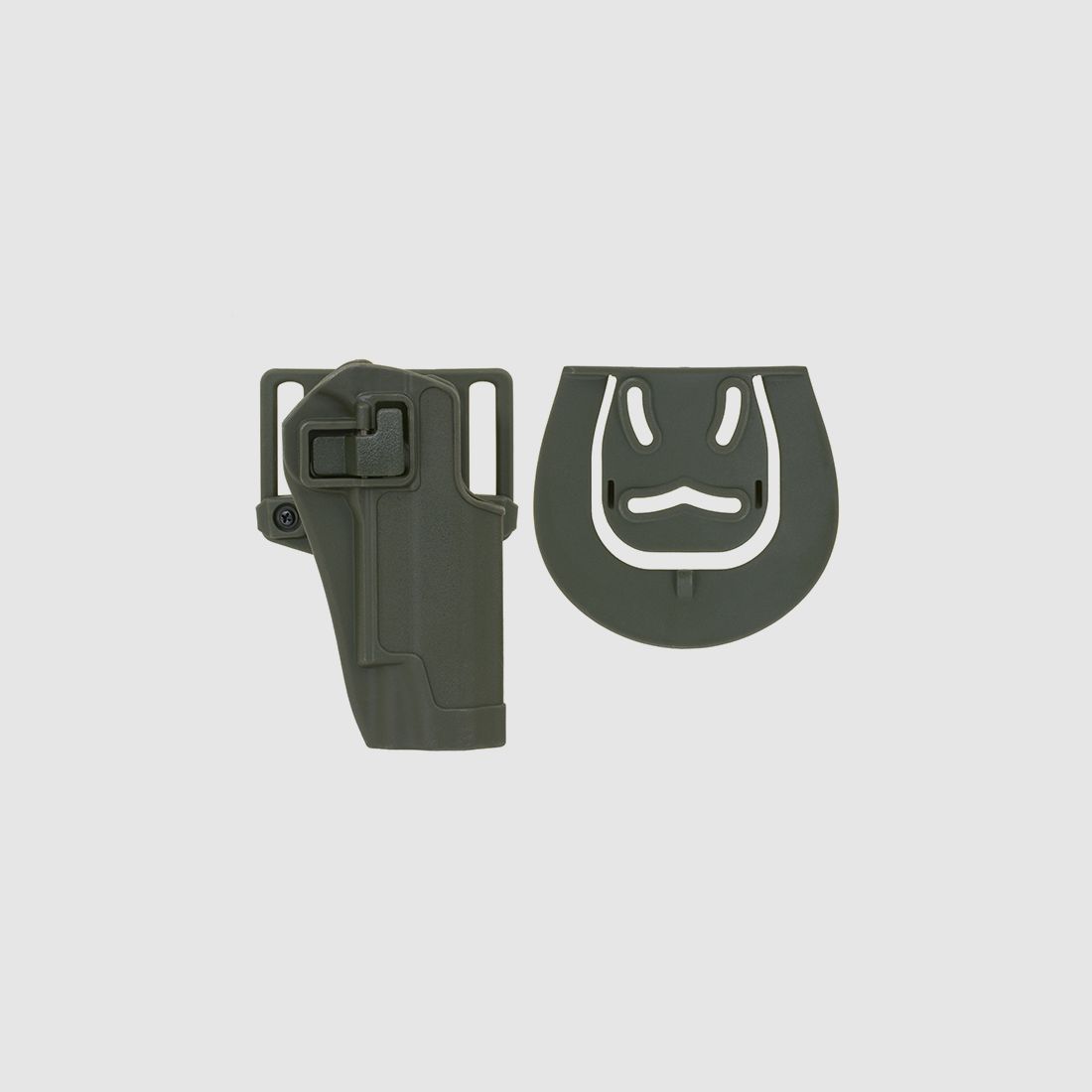Quick-Draw Pistol Holster with Locking Mechanism for 1911 - Olive