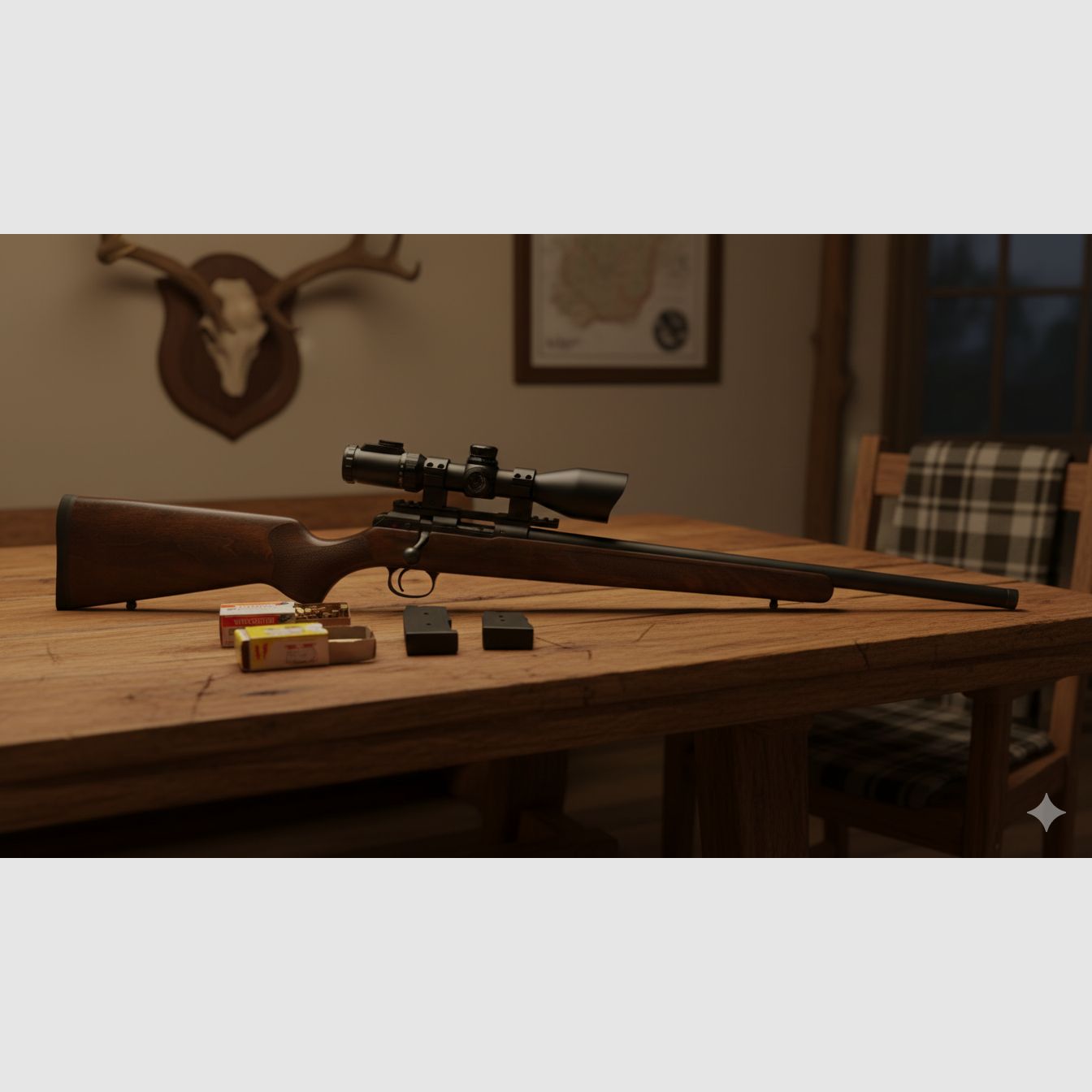 CZ 457 Varmint in .22 WMR, mit UTC 4-16x44 Accushot, CZ Picatinnyschiene