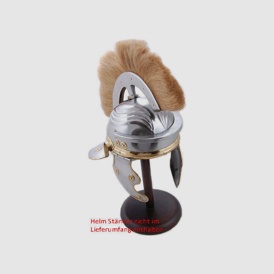 Römischer Centurio Helm aus Stahl und Messing