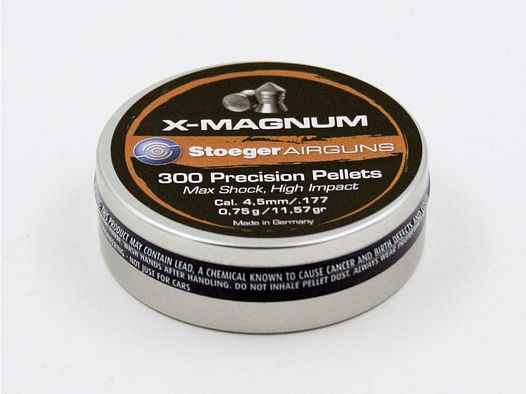 Stoeger, 4,5 mm punta magnum, pallini per carabina ad aria, 300 pz.