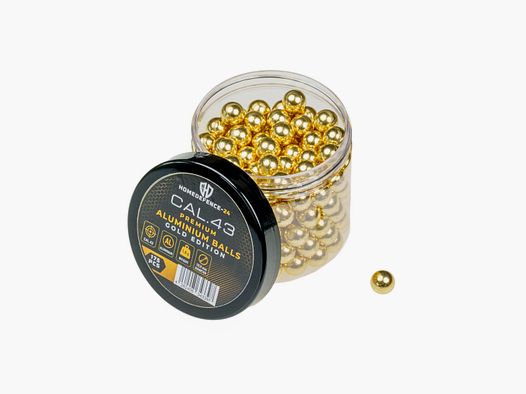 175x GOLD ALUMINIUM BALLS CAL.43 | HIGH IMPACT | PPQ | TPM1 | M&P9 | 1,8g