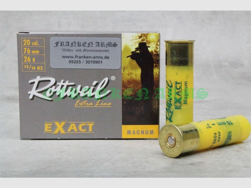 Rottweil EXACT Magnum 20/76 26g 5 piezas precios por cantidad