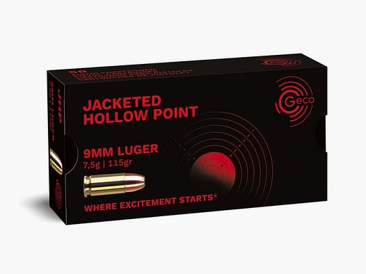 Geco JHP 115grs 50St 9mmLuger