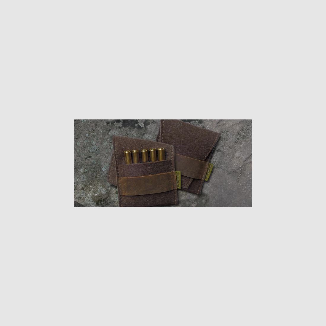 Tawny Owl Rifle 5-piece Felt Cartridge Case