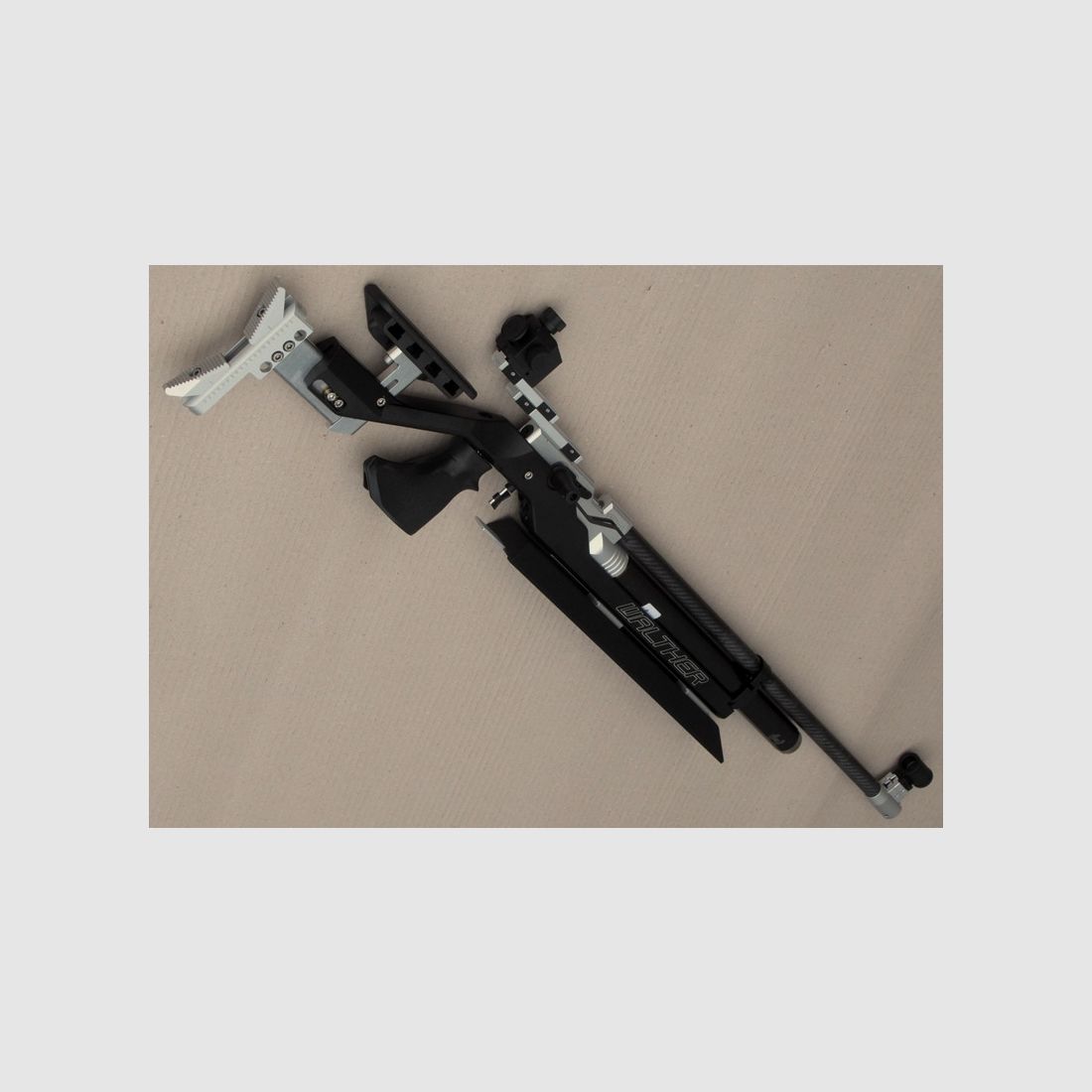 WALTHER LG400 BLACKTEC AVEC PLAQUE DE SUPPORT ET DÉPLACEMENT ARRIÈRE DU VISIER