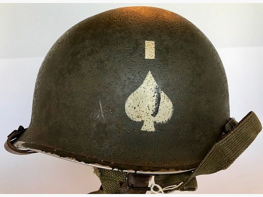 Original steel helmet US M1 Parachute Regiment from WW2