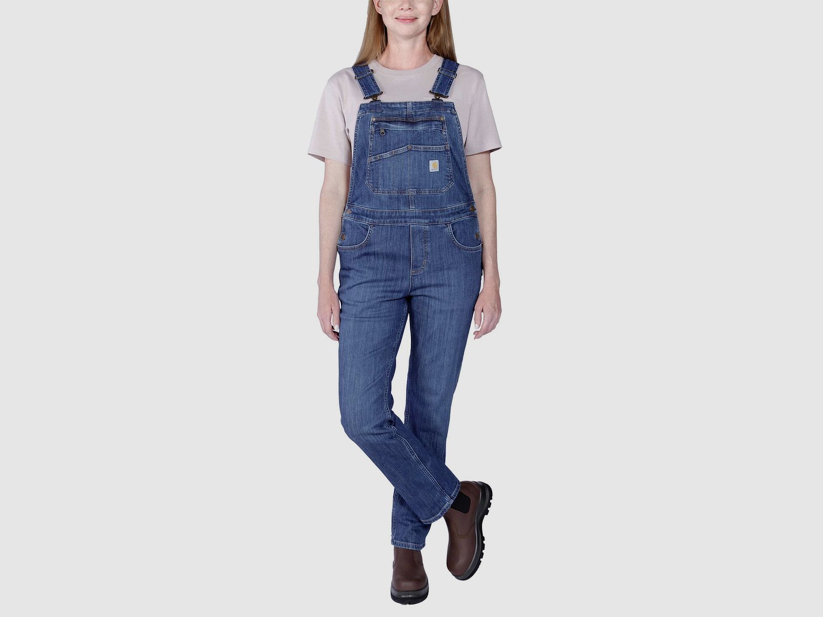 Carhartt Denim Szelki Spodnie Kobiety Arches XL