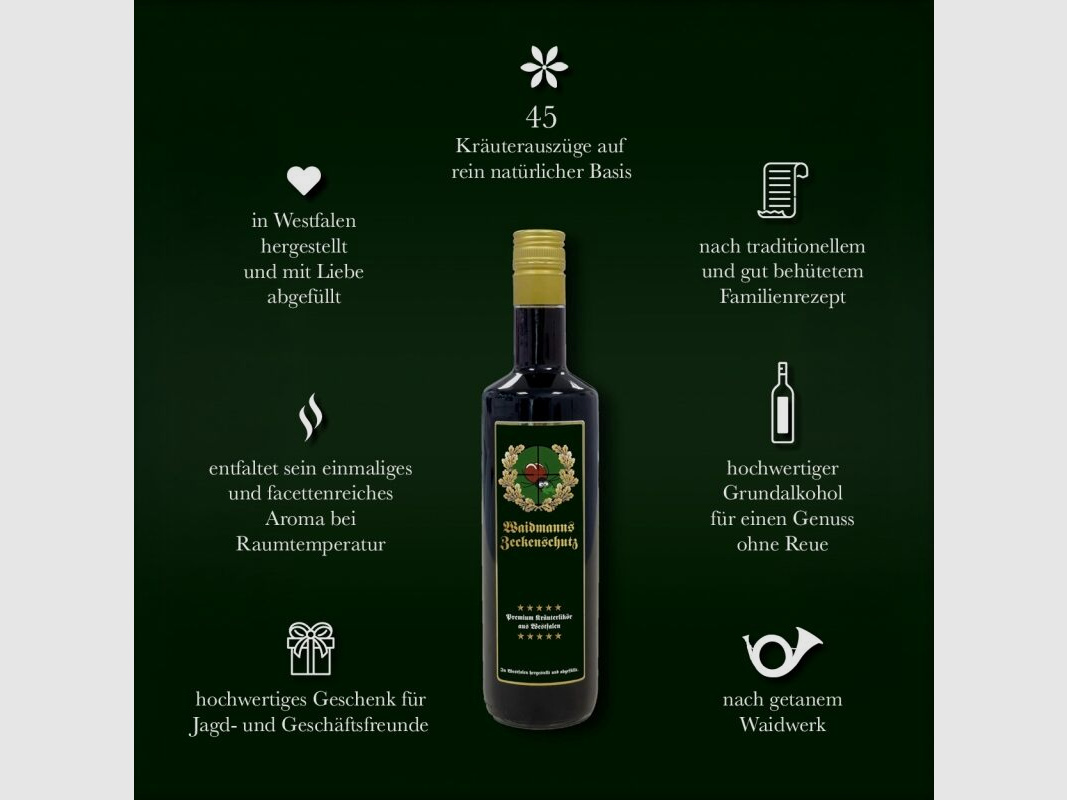 Waidmanns Zeckenschutz Kräuterlikör 0,7 L