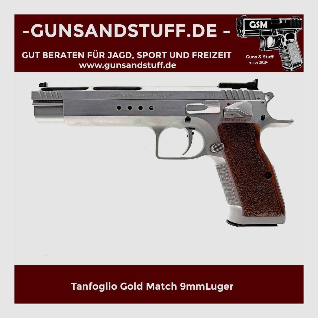 TANFOGLIO GOLD MATCH P19 9mmLuger, Bild 1 von 3