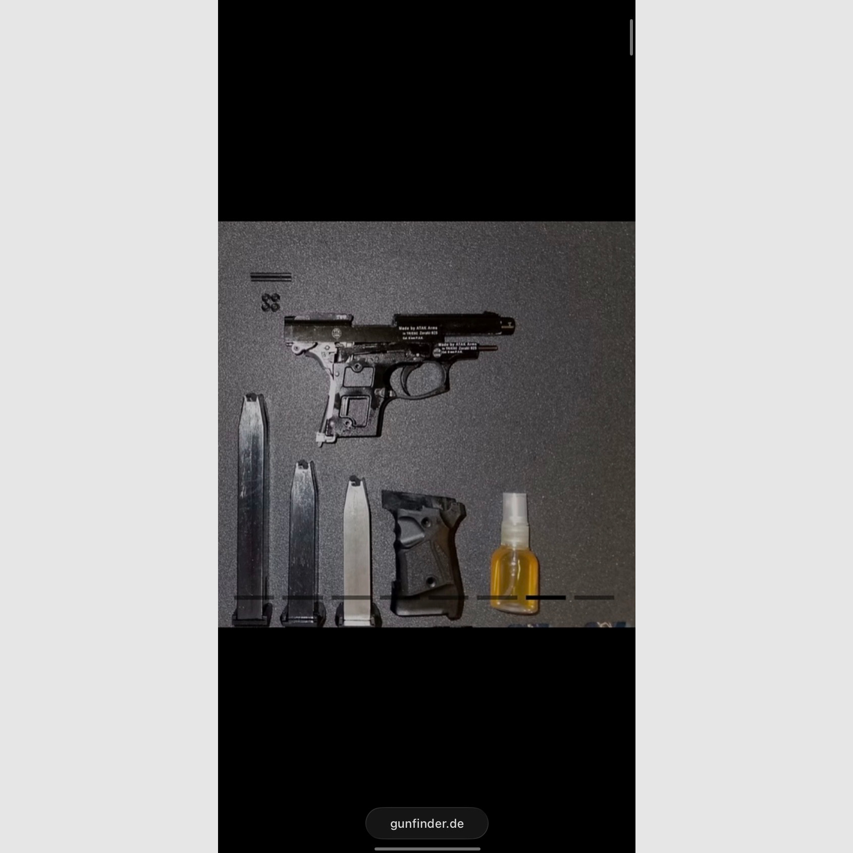 VK Zoraki 925 + Zoraki 914 Umrüst Kit Schwarz PTB 1005